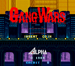 Gang Wars Title Screen